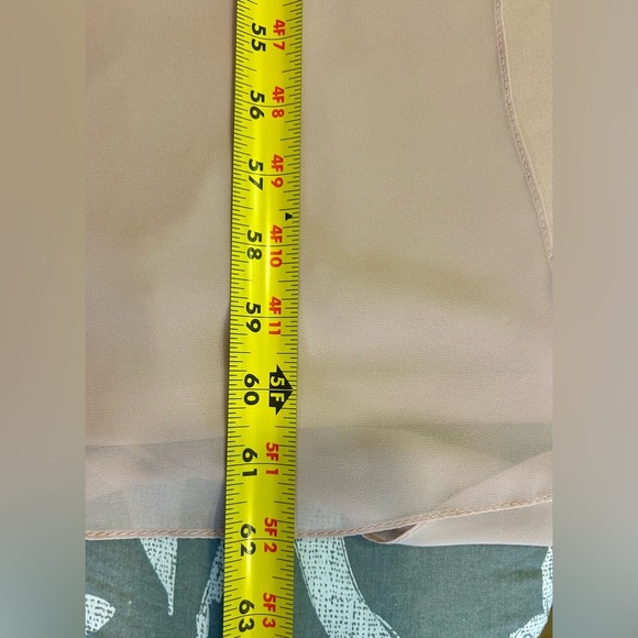 💗”Levkoff” Champagne “Chiffon” Pink Maxi Gown with Spaghetti Straps Size 14💖 - Picture 14 of 15